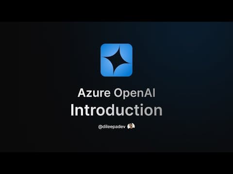 Introduction to Azure OpenAI