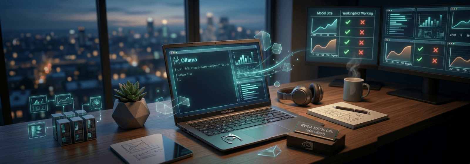 Running Ollama AI Models on a Midrange Laptop: My Experience banner